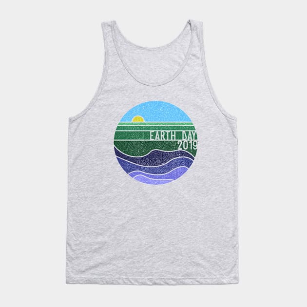 Earth Day 2019 logo tshirt transparent Tank Top by PrintablesPassions